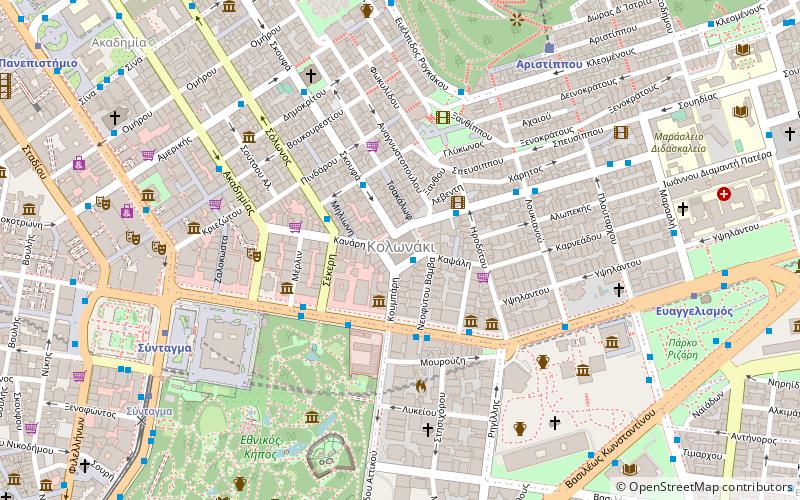 Kolonaki Square location map