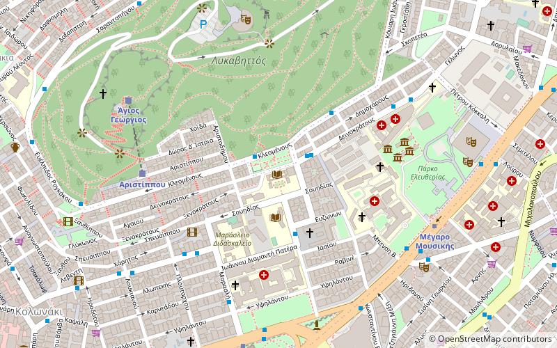 Gennadius Library location map