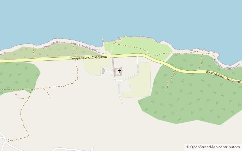 Salamis Naval Base location map