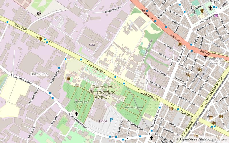 Agricultural University of Athens location map