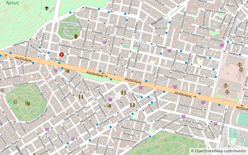 Avenue Alexándras location map