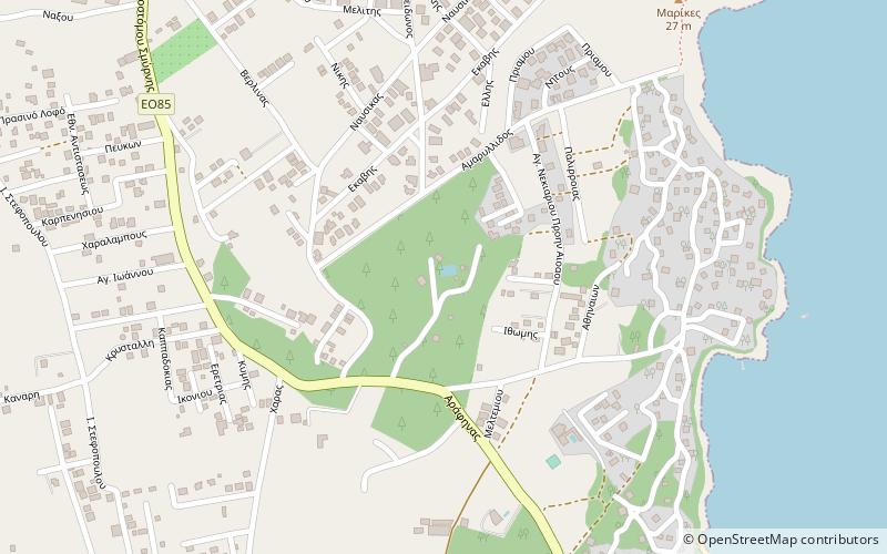 rafina municipal swimming pool location map