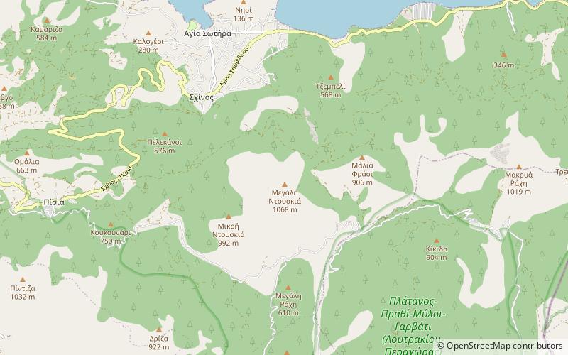 Geraneia location map