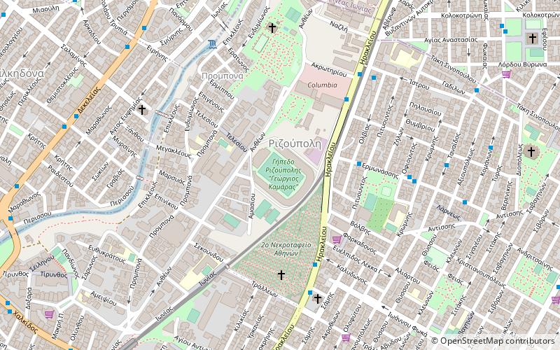 georgios kamaras stadium ateny location map