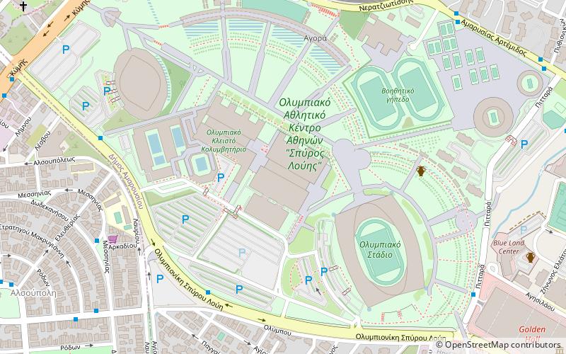 OAKA Olympic Indoor Hall location map