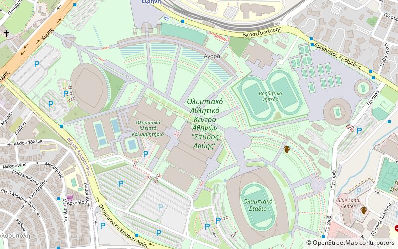 Complexe olympique d'Athènes location map