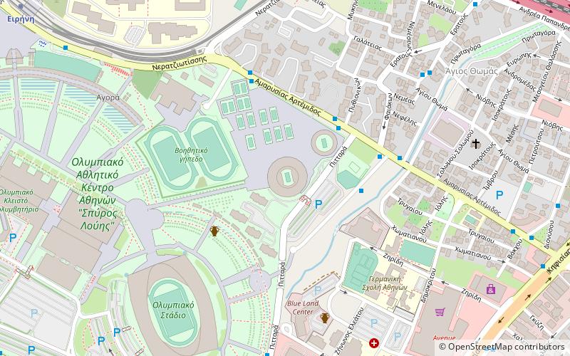 Athens Olympic Tennis Centre Main Court location map