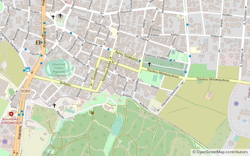 Ekali location map