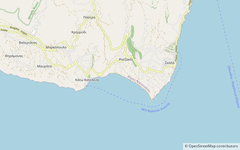 Kaminia Beach Kantina location map