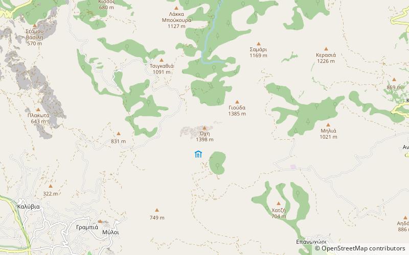 Ochi Mountain location map