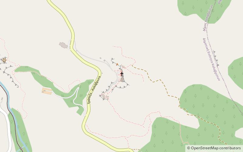 Megalo Spileo Monastery location map