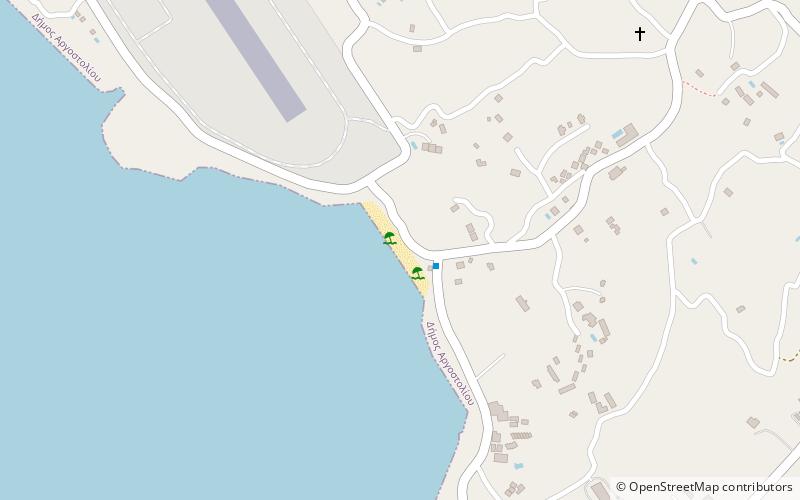 amnes beach kefalinia location map