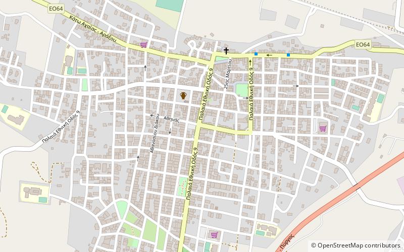 Káto Achaḯa location map