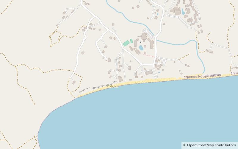 Xi Beach location map