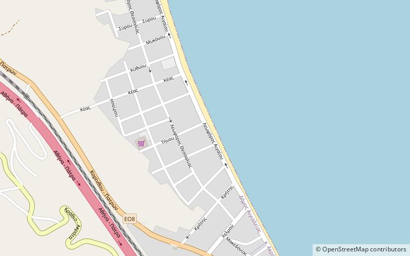 Akrata location map