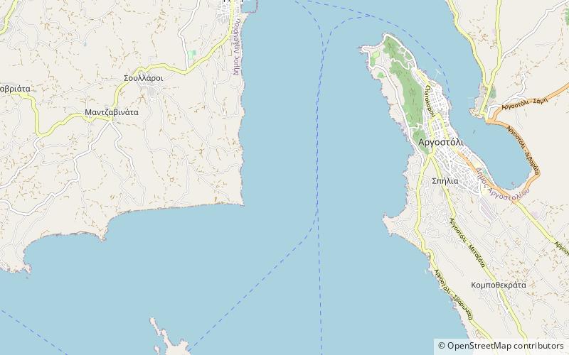 Gulf of Argostoli location map
