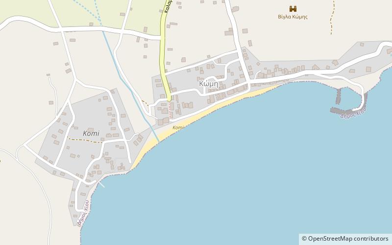 komi chios location map