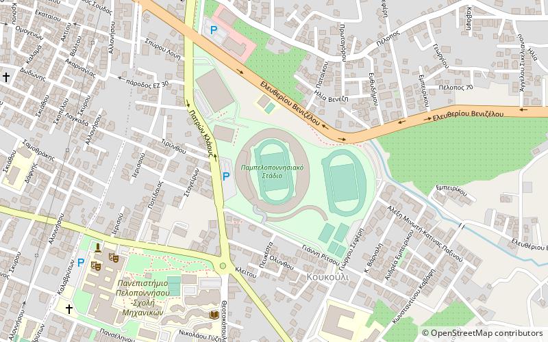 Estadio Pampeloponnisiako location map