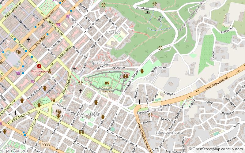 kastro patras location map