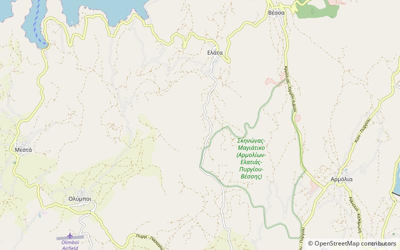Elata location map