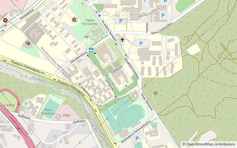 Université de Patras location map