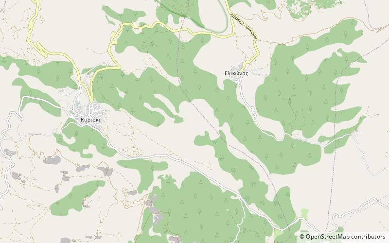 Mont Hélicon location map