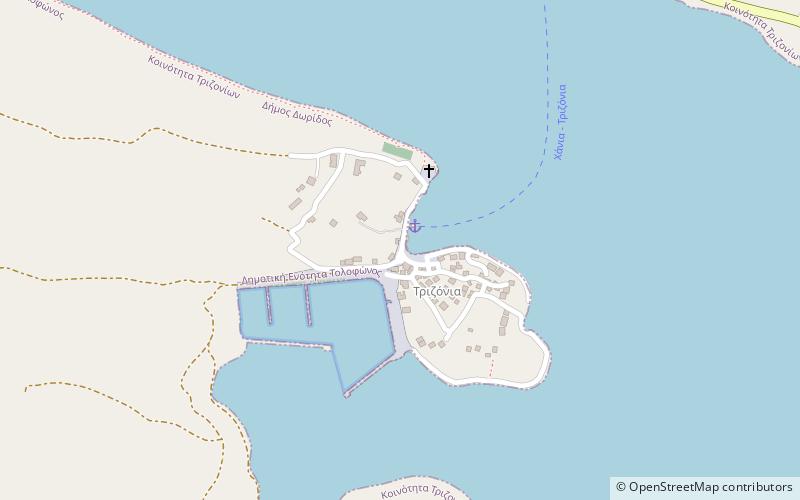 Trizonia island location map