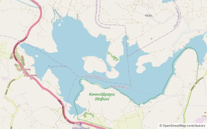 Lake Yliki location map