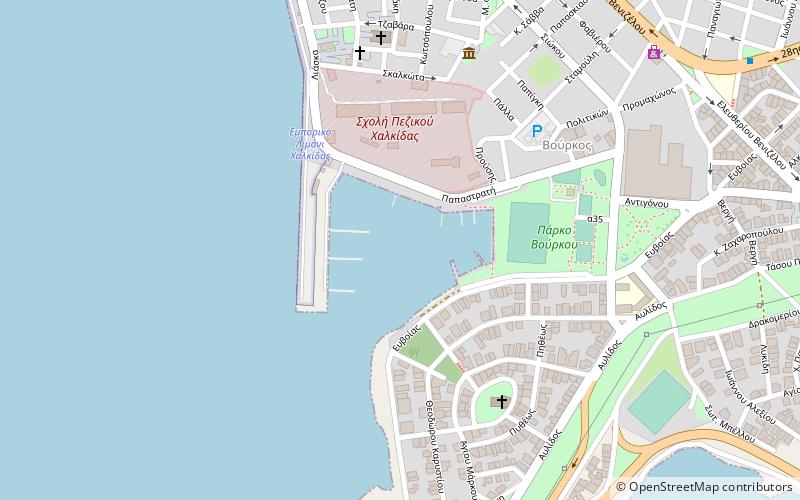 khalkis yacht club chalcis location map