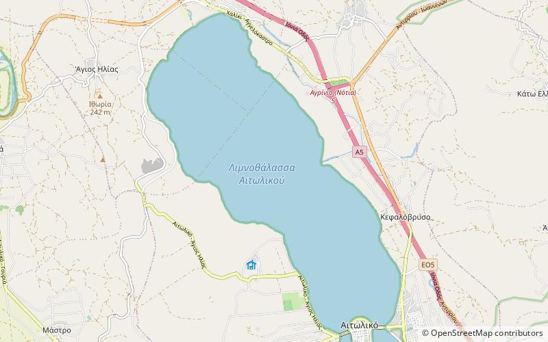 Aitoliko Lagoon location map