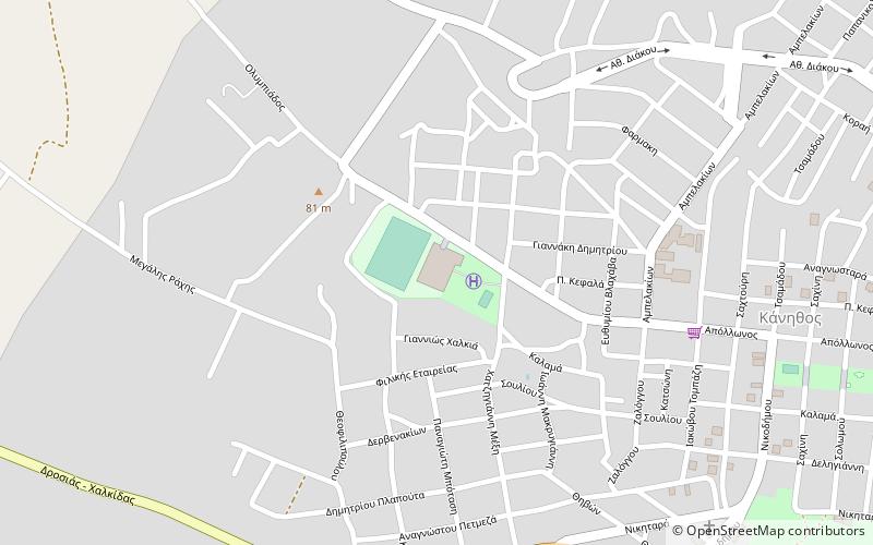 tasos kampouris kanithou indoor hall chalkida location map