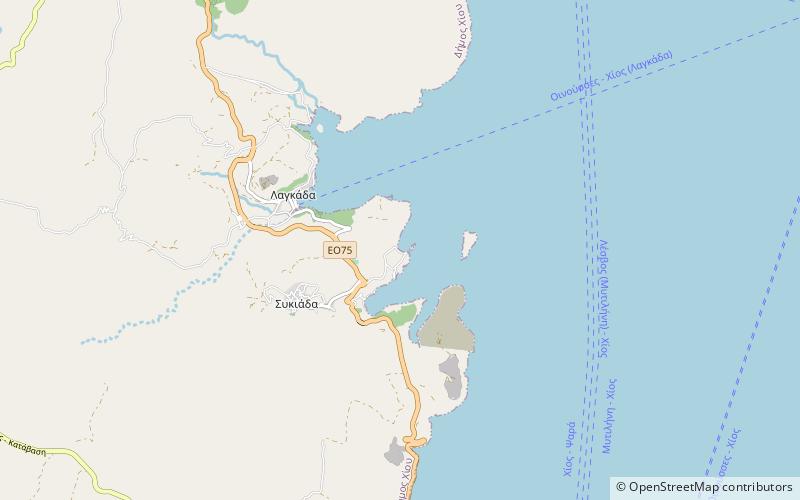 ag isidoros beach chios location map