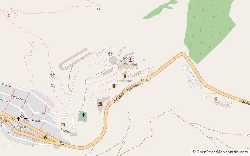 Boeotian Treasury location map