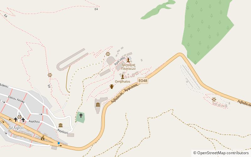Siphnian Treasury location map