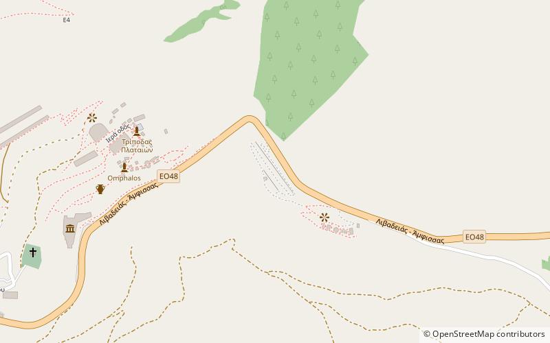 Gymnasium at Delphi location map
