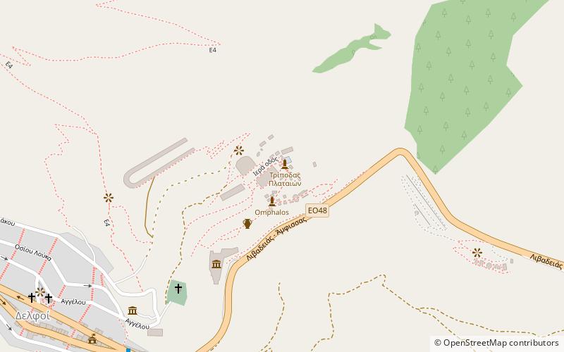 Stoa of the Athenians location map