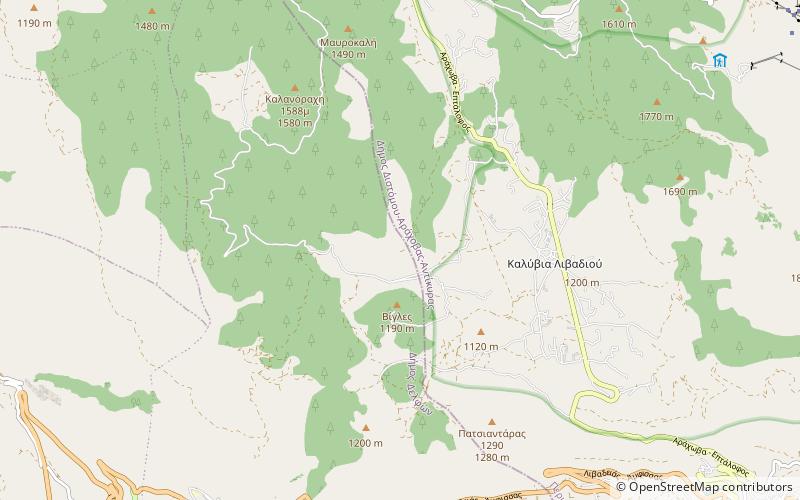 Antre corycien location map