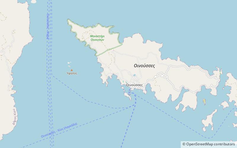 Oinousses location map