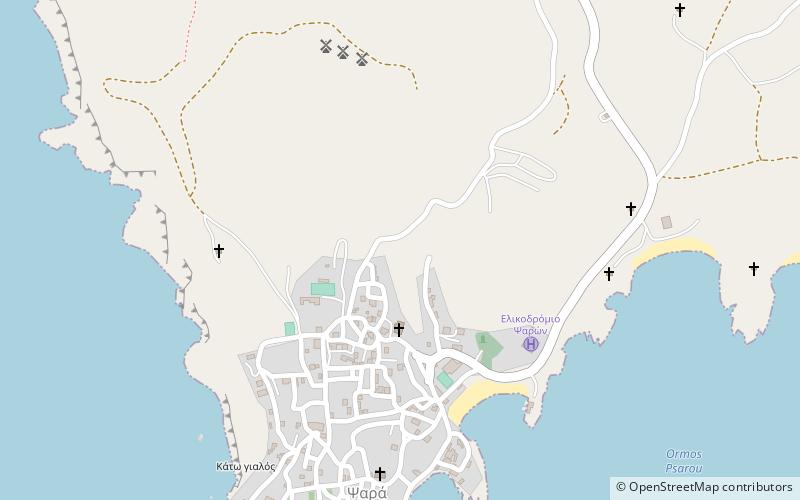 Psará location map