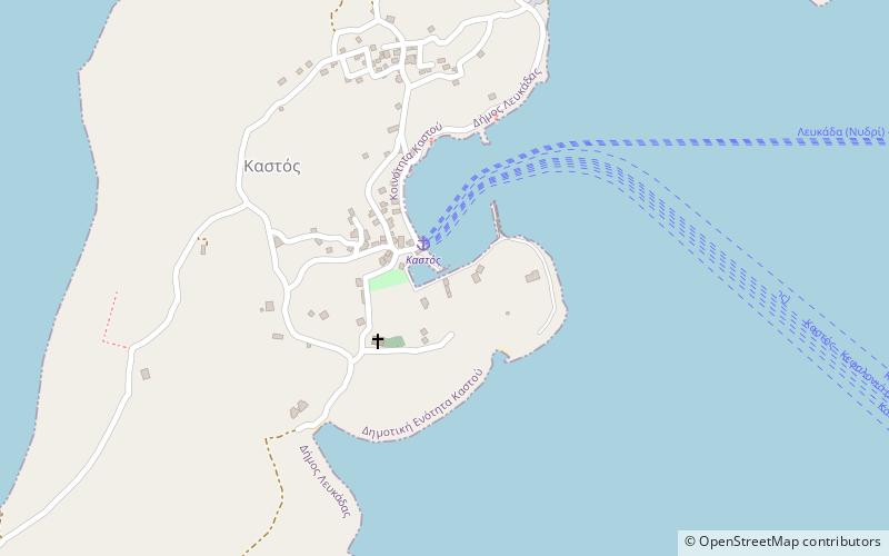 Kastos location map