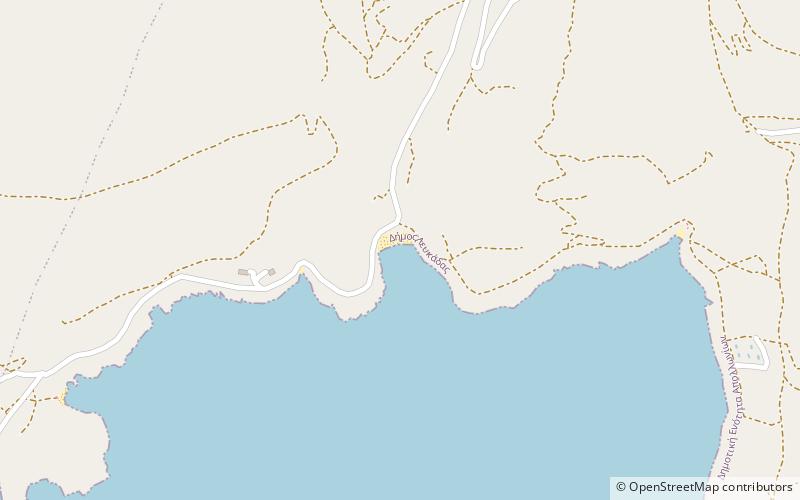 ammousa beach lefkada location map
