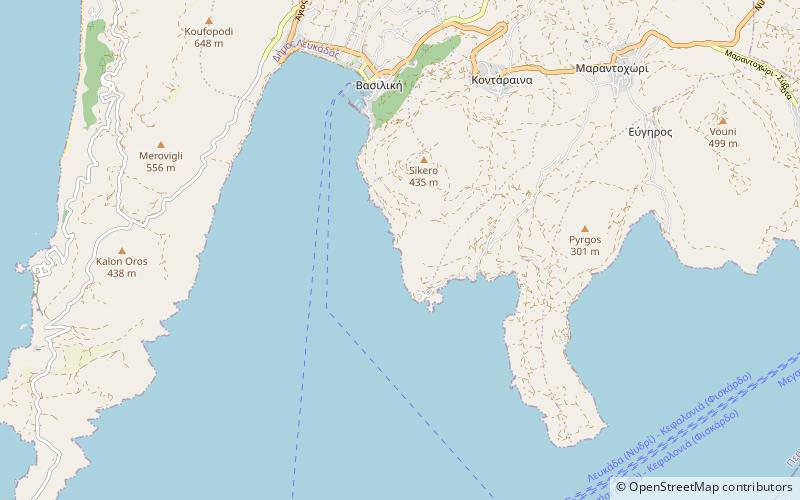 aghiofili lefkada location map