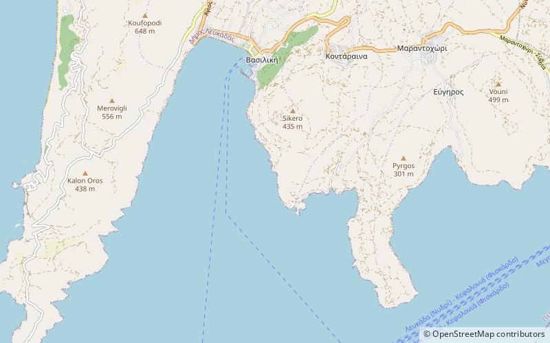 agiofylli beach lefkada location map