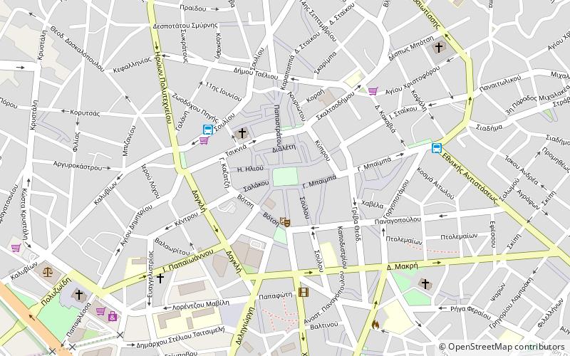 dimokratias square agrinio location map