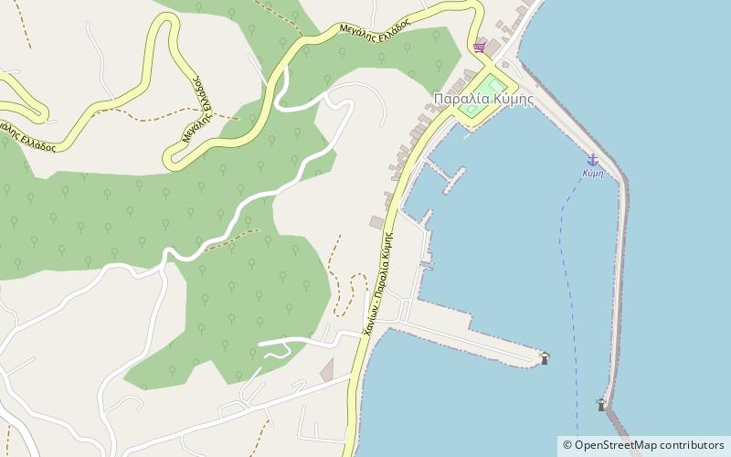 Kymi location map
