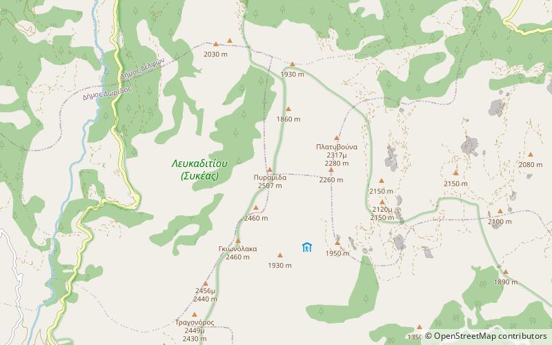 Mount Giona location map