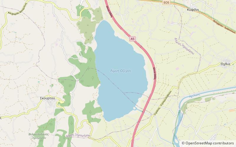Ozeros location map