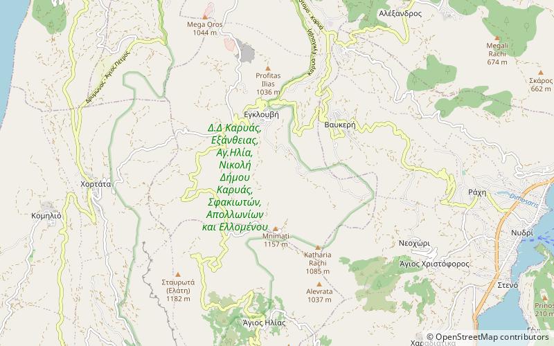 elati mountain lefkada location map