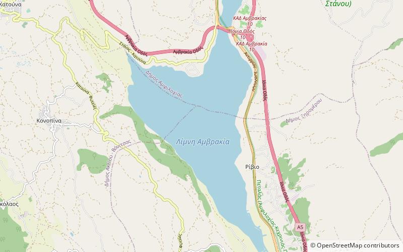 Lake Amvrakia location map