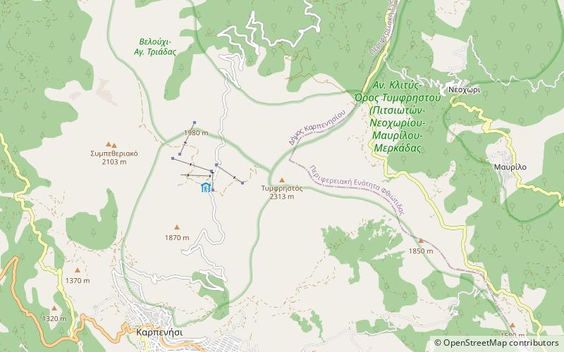 Monte Timfristos location map